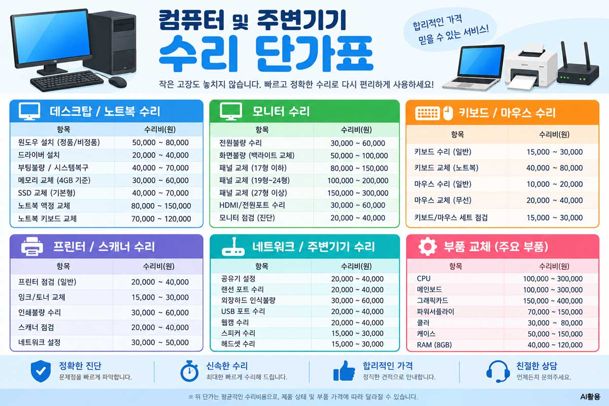 대구 다수리컴퓨터 :: 컴퓨터수리 전문점